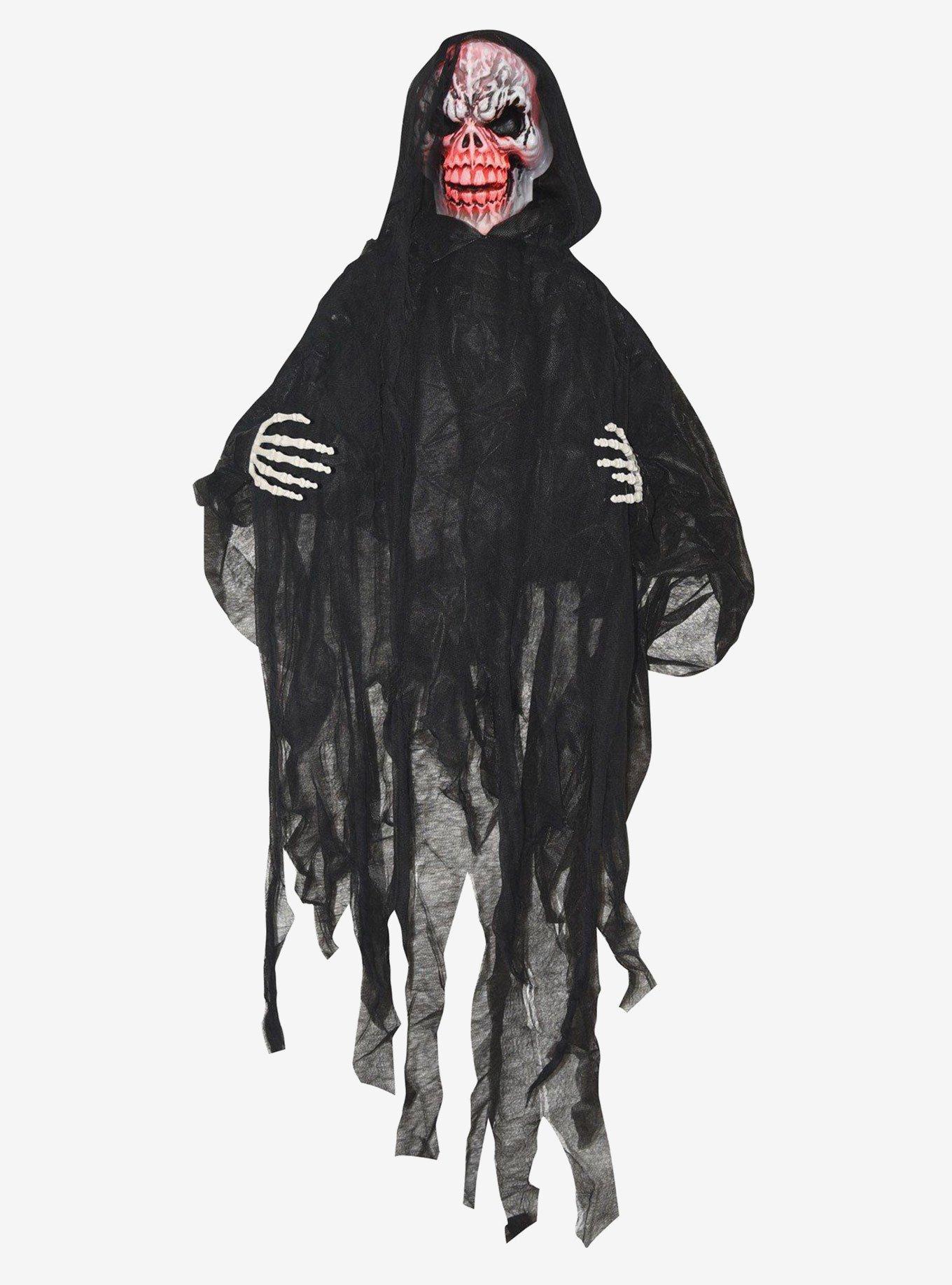 Animated Light Up Black Reaper 5 Ft, , hi-res