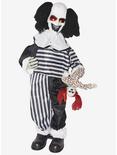 Creepy Animated Light Up Clown with Doll 3 Ft, , hi-res
