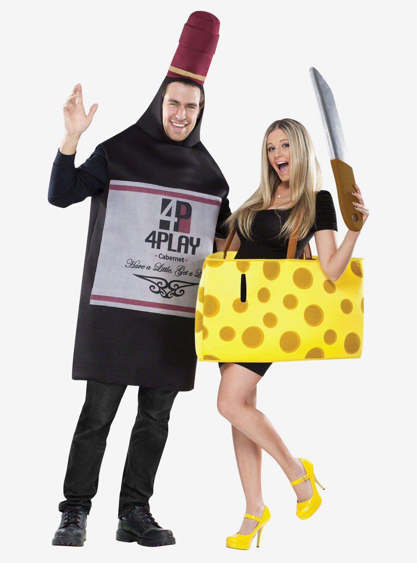 Wine and Cheese Couple Costume, , hi-res