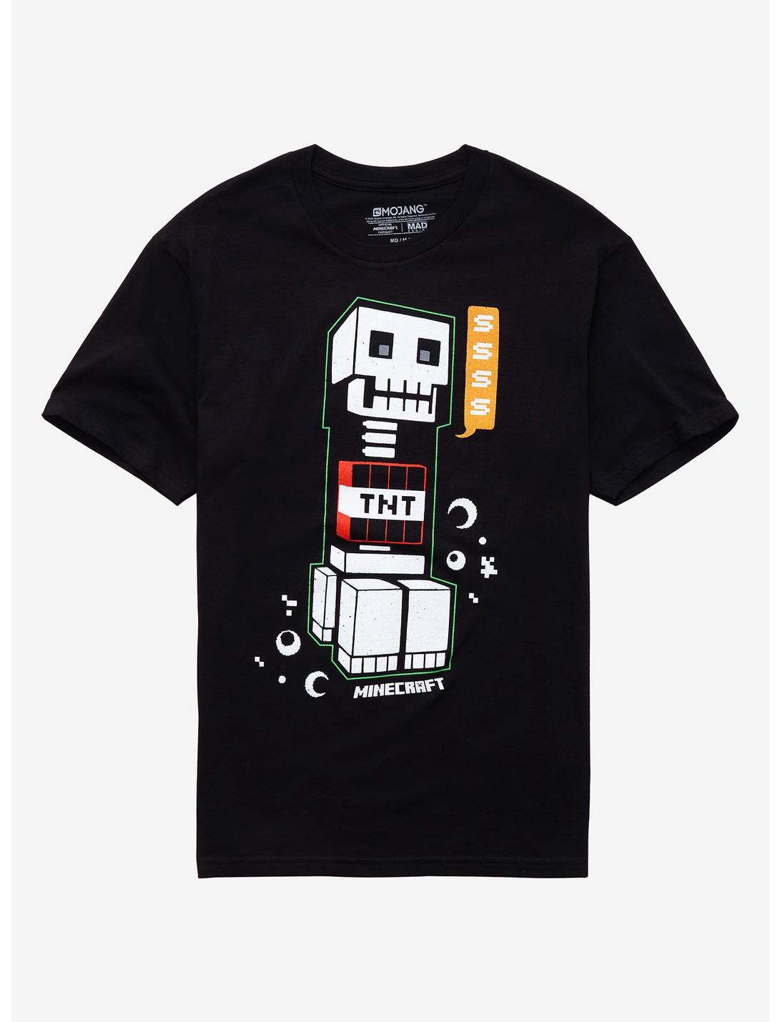 Minecraft Creeper Anatomy T-Shirt, BLACK, hi-res