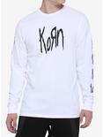 Korn Logo Long-Sleeve T-Shirt, WHITE, hi-res
