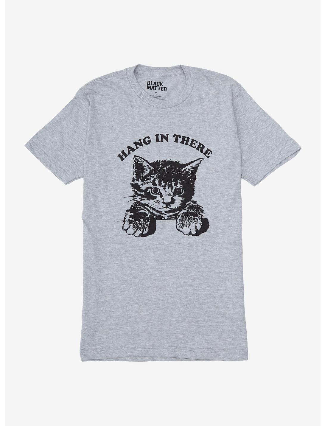 Hang In There Kitten T-Shirt, HEATHER GREY, hi-res