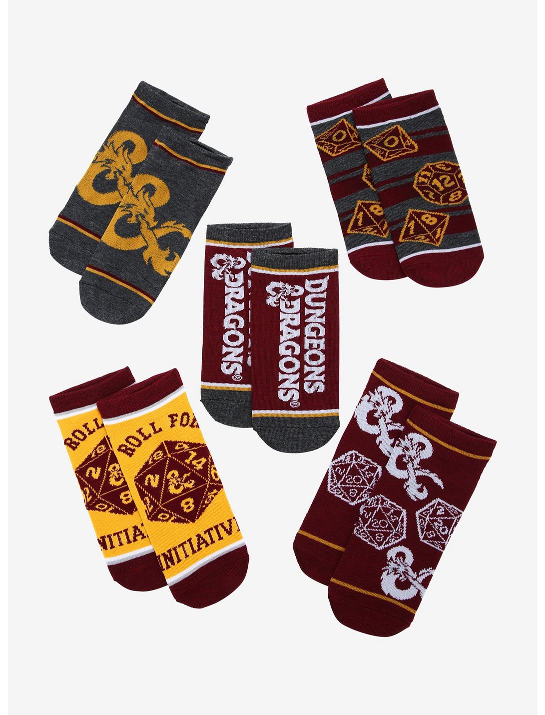 Dungeons & Dragons Allover Print Crew Sock Set - BoxLunch Exclusive, , hi-res