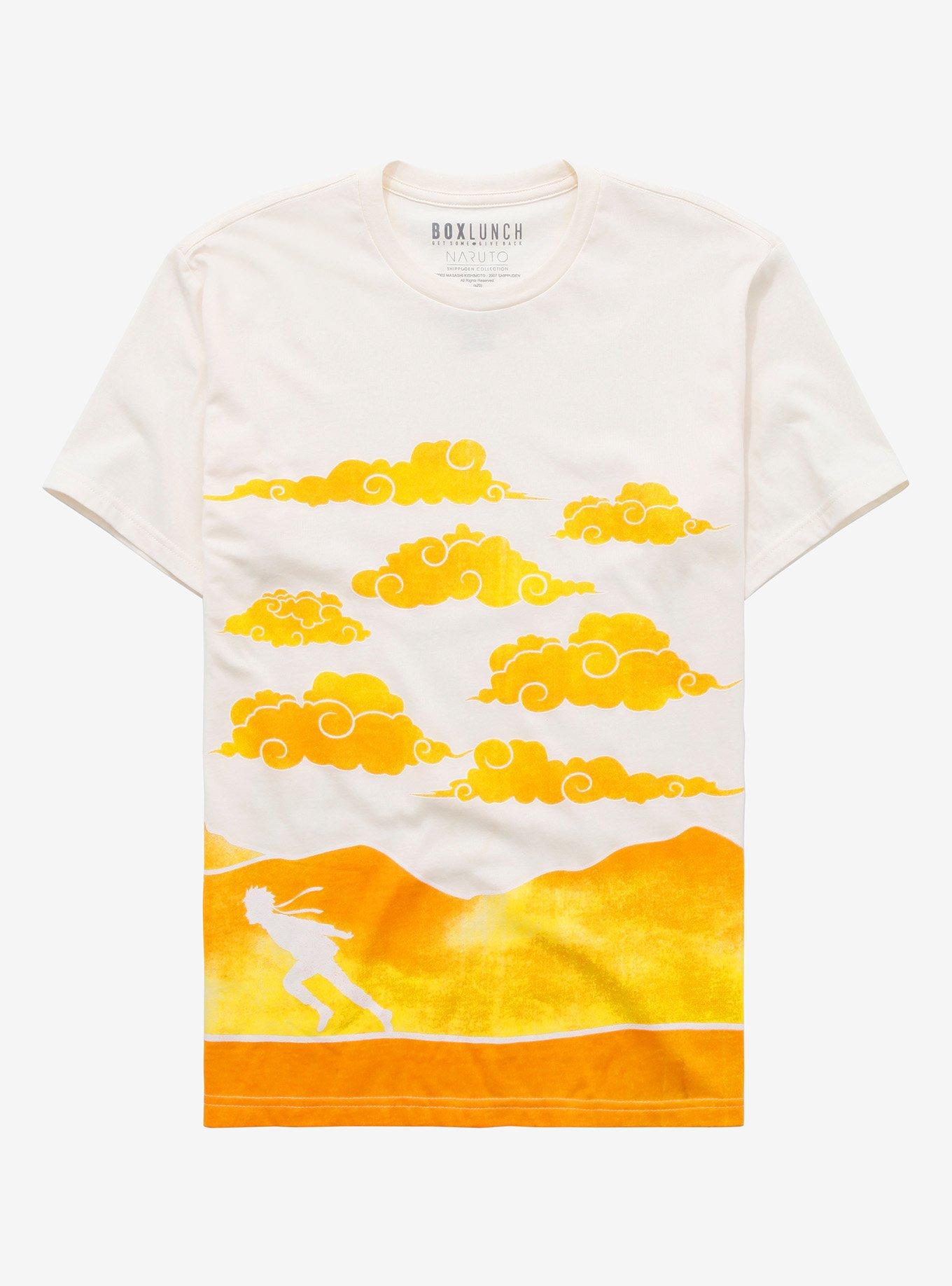 Naruto Shippuden Running Scenic Women's T-Shirt - BoxLunch Exclusive, ORANGE, hi-res