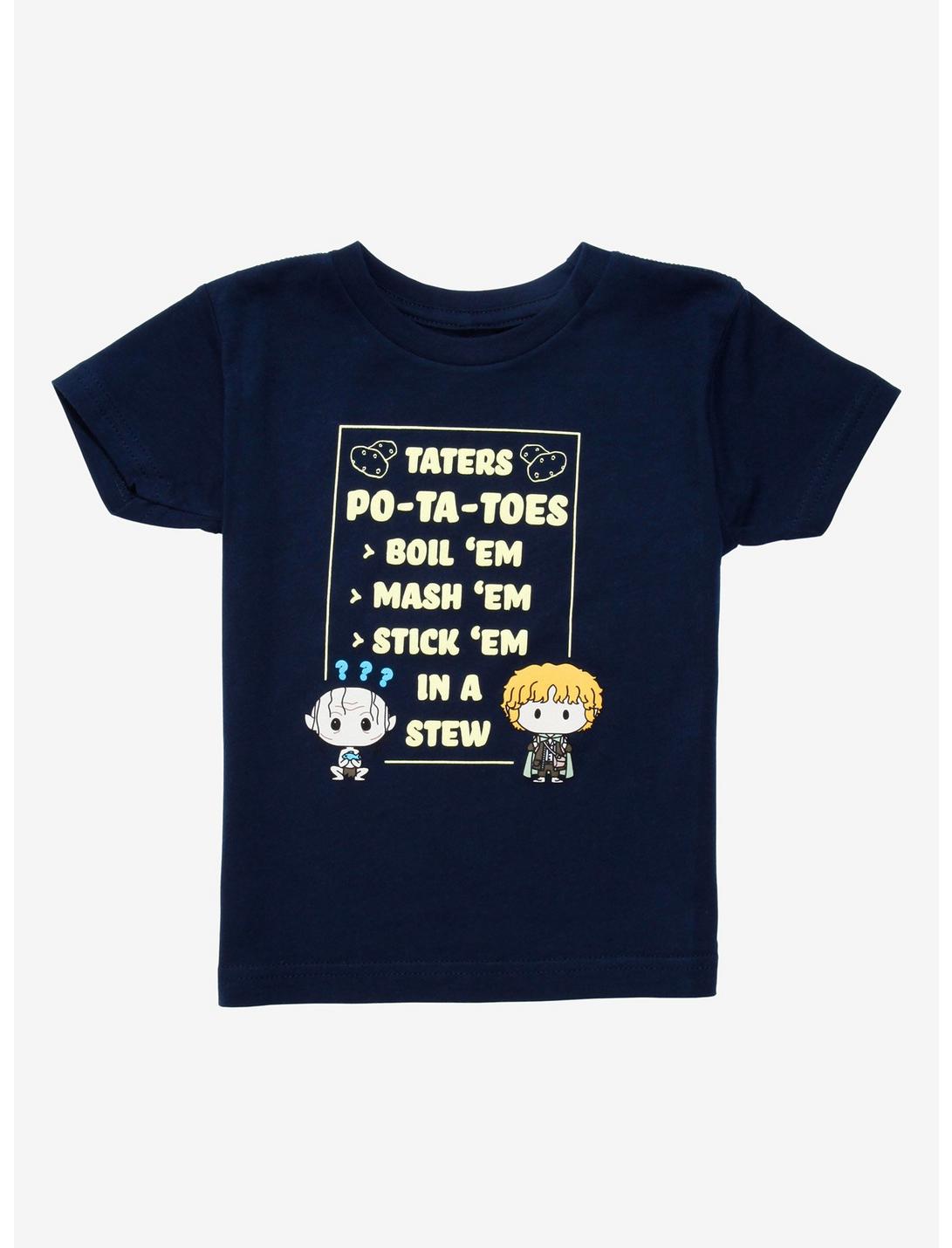The Lord of the Rings Potatoes Toddler T-Shirt - BoxLunch Exclusive, NAVY, hi-res
