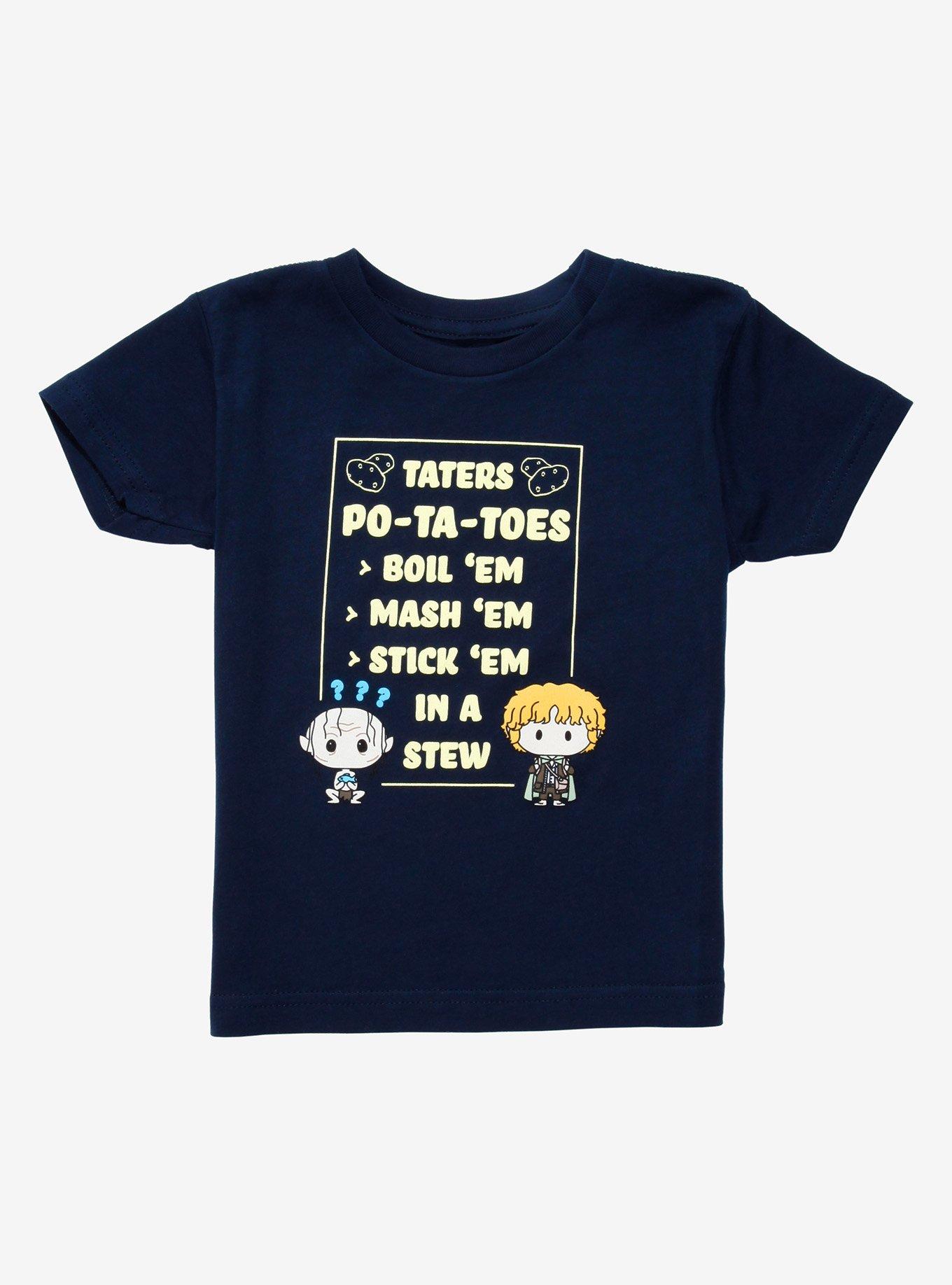 The Lord of the Rings Potatoes Toddler T-Shirt - BoxLunch Exclusive, NAVY, hi-res