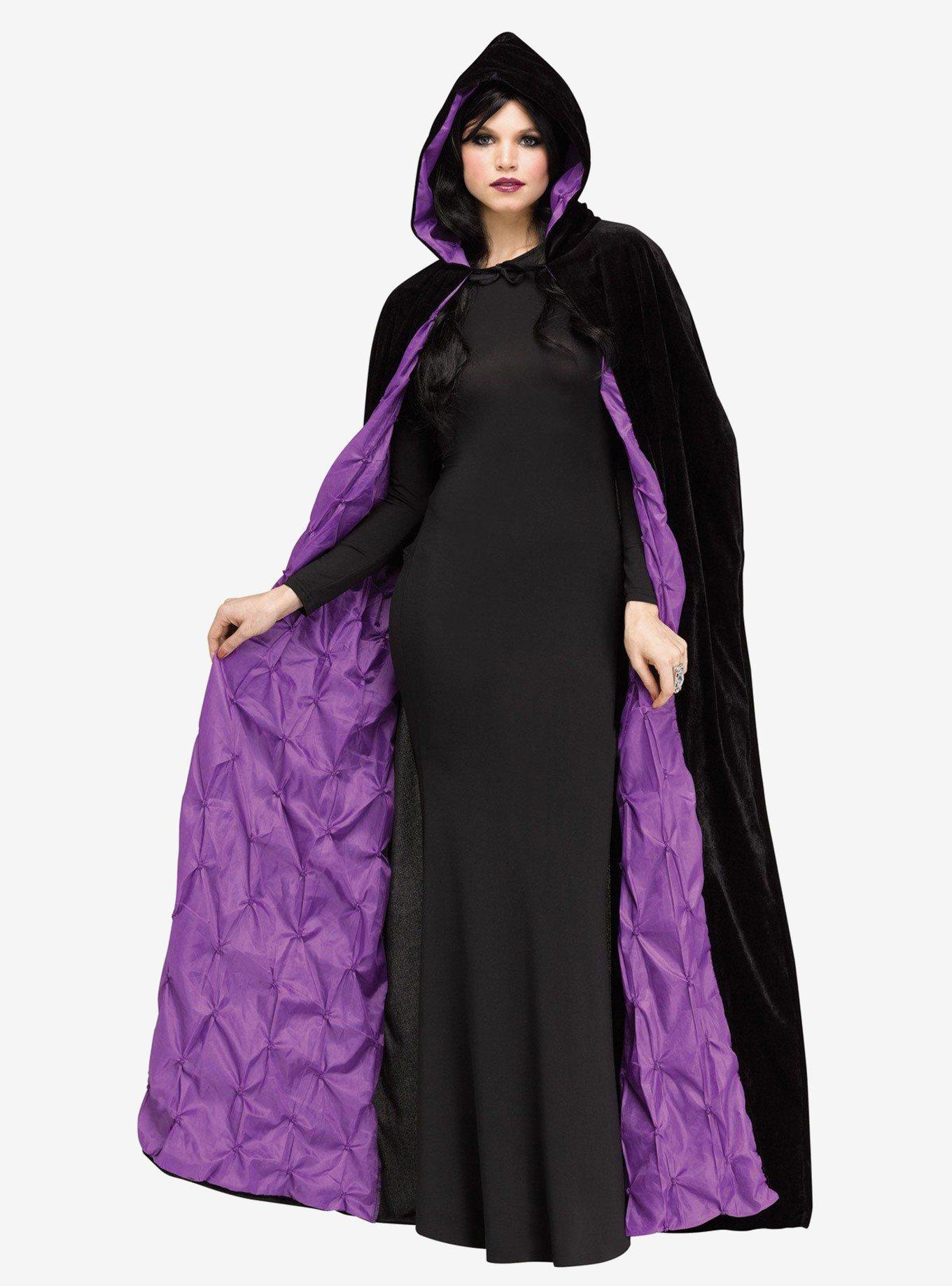 Purple Coffin Cape 68 In, , hi-res