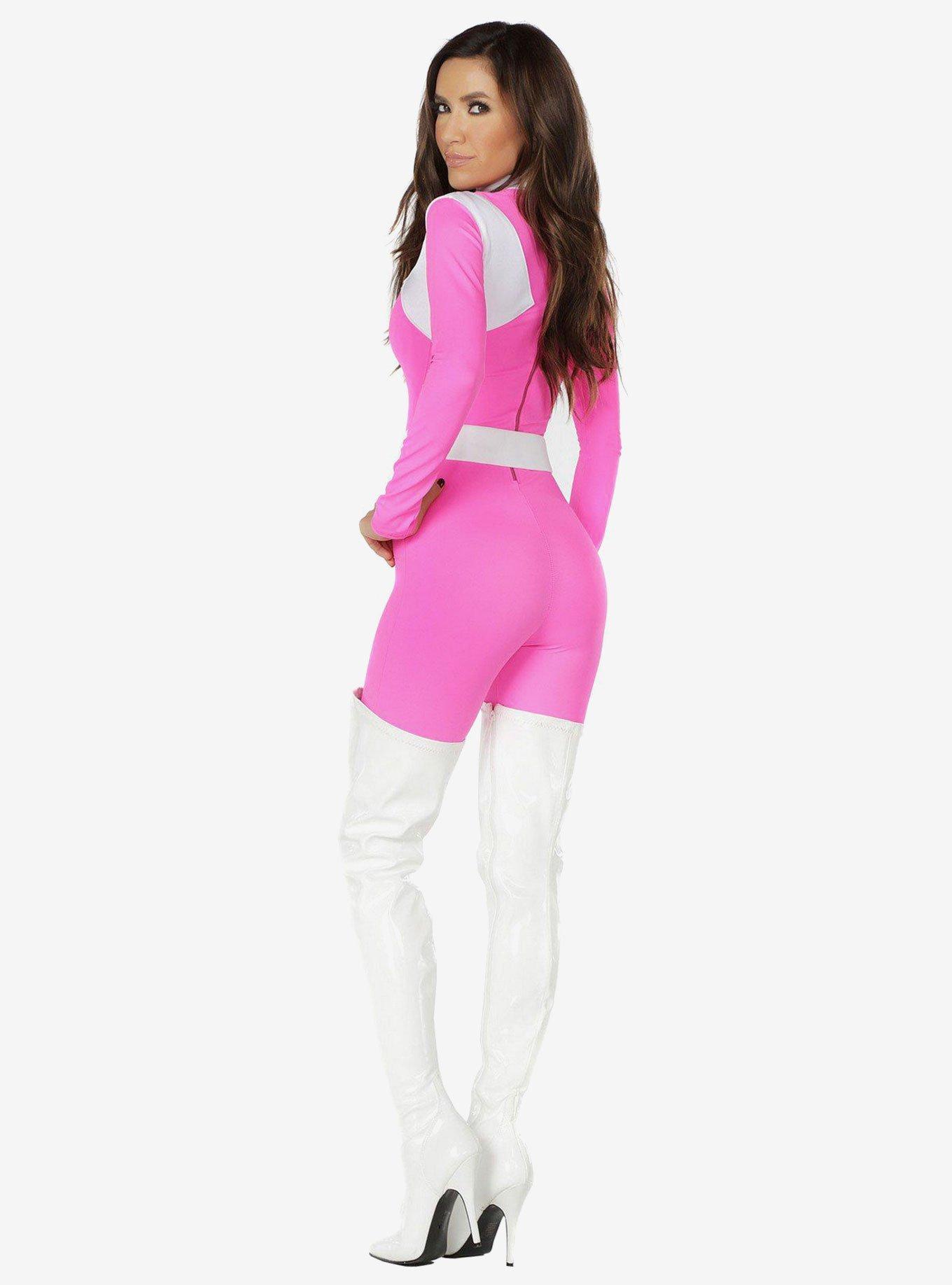 Supreme Sassy Pink Superhero Costume, PINK, hi-res