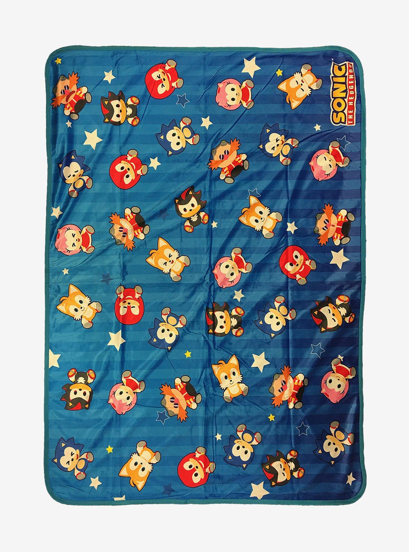 Sonic The Hedgehog Chibi Character Throw Blanket, , hi-res