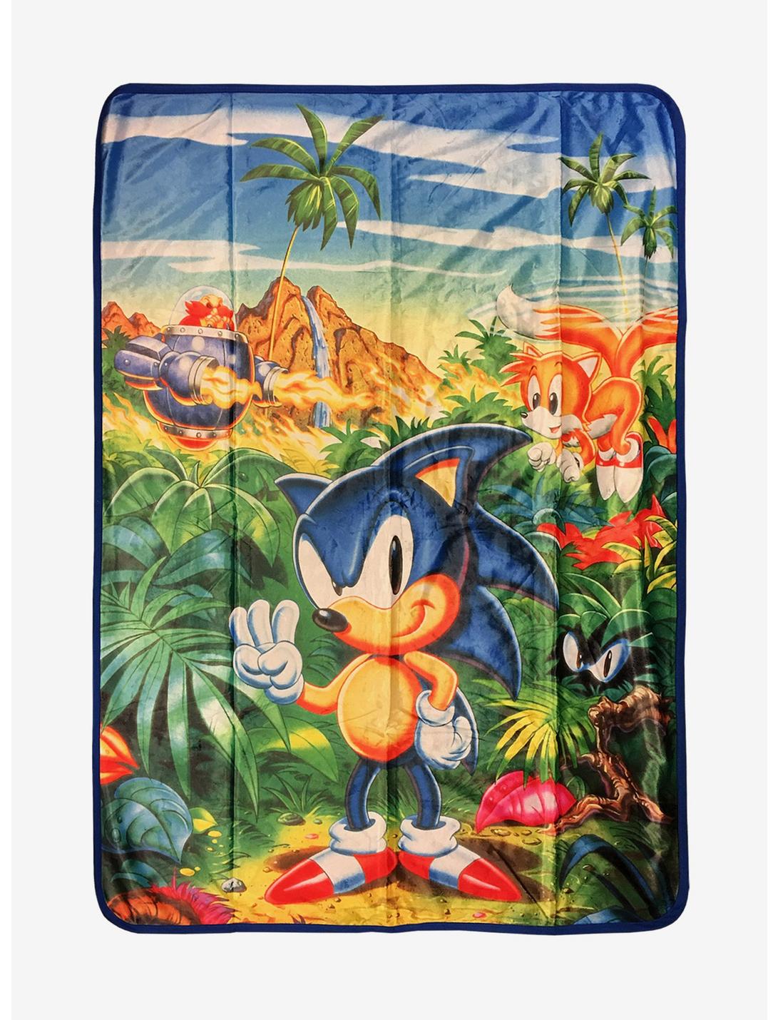 Sonic The Hedgehog Jungle Throw Blanket, , hi-res