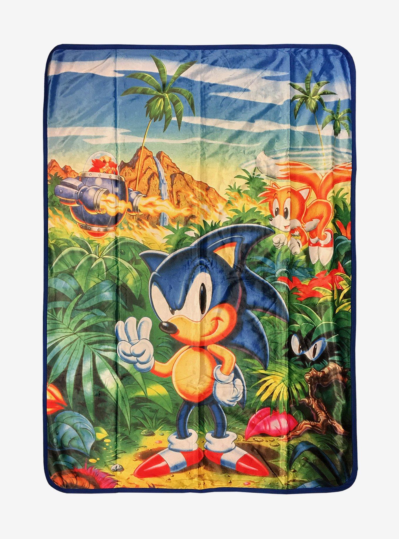 Sonic The Hedgehog Jungle Throw Blanket, , hi-res