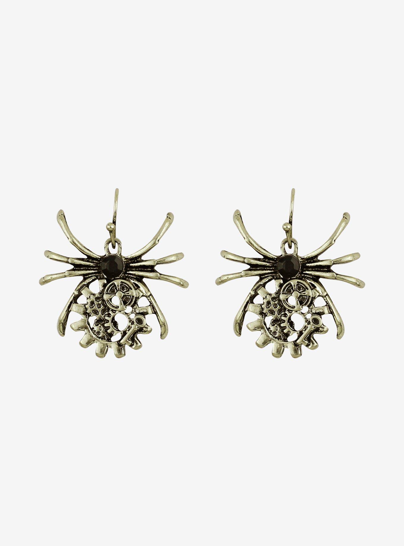 Steampunk Spiders Drop Earrings | Hot Topic