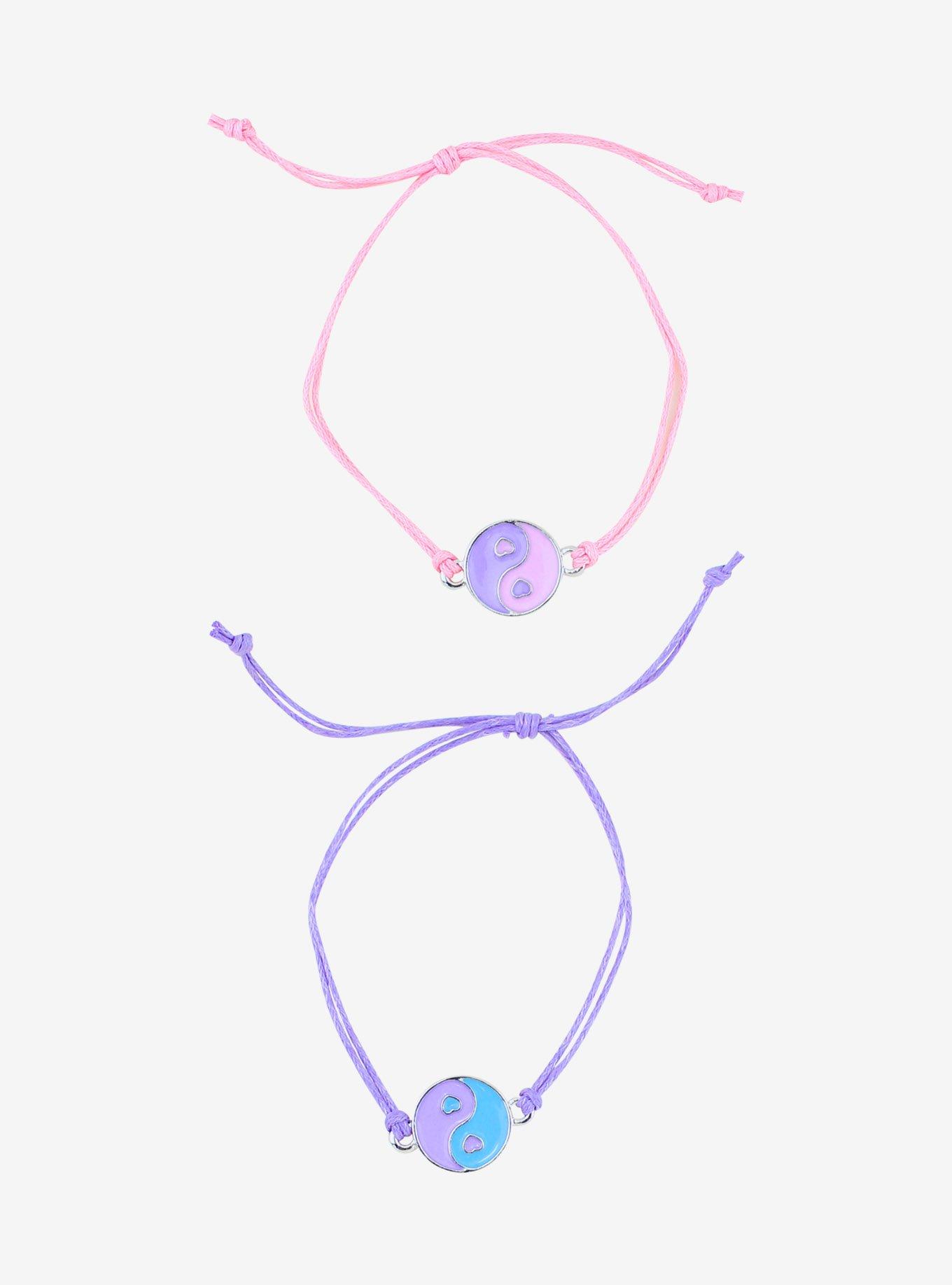 Yin-Yang Pastel Best Friend Cord Bracelet Set