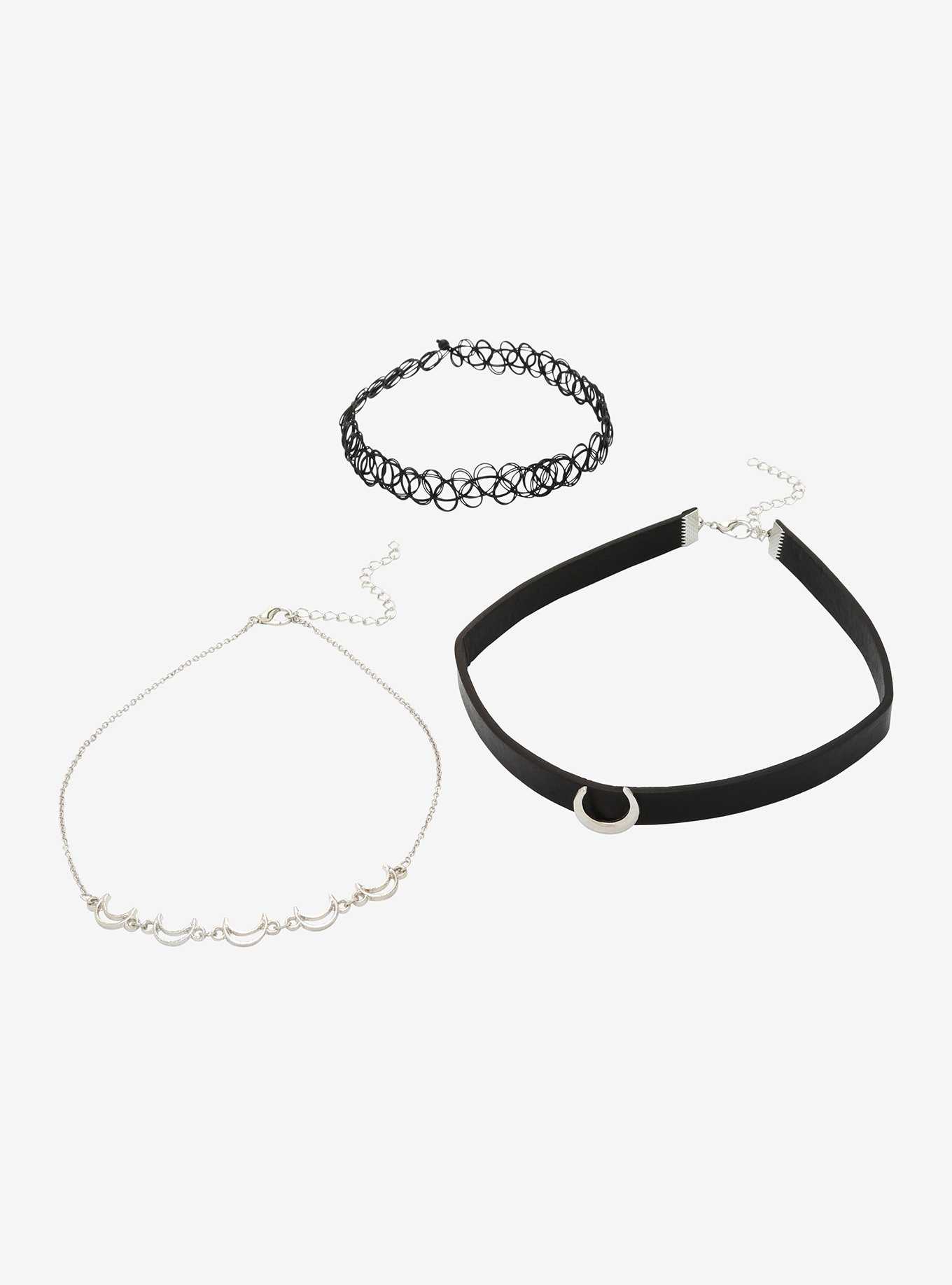 Crescent Moon Choker Set, , hi-res
