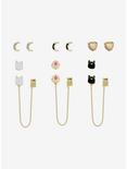 Sailor Moon Artemis & Luna Stud & Cuff Earring Set, , hi-res