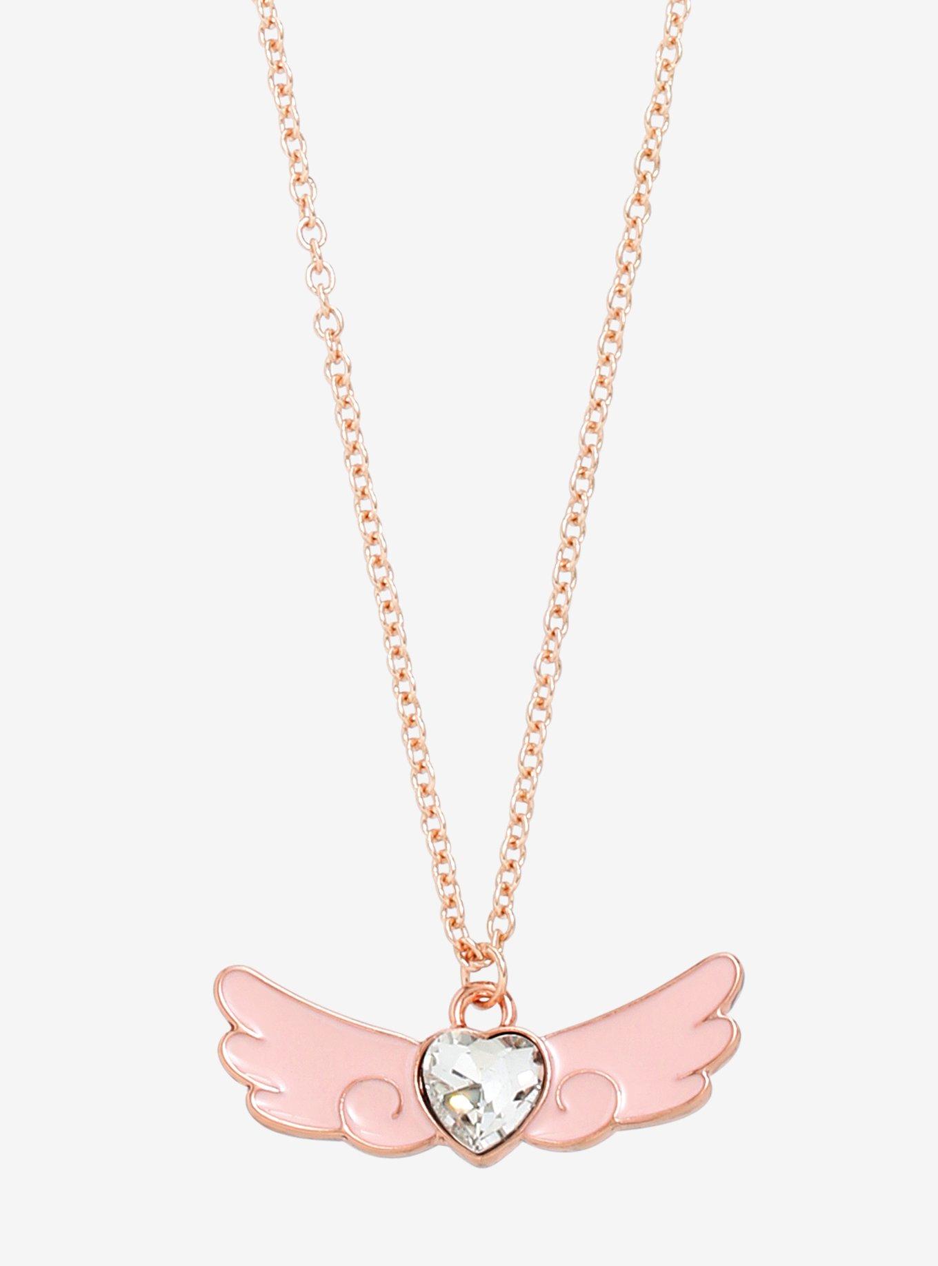 Cardcaptor Sakura: Clear Card Winged Heart Necklace | Hot Topic