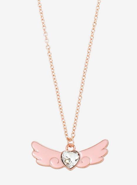Cardcaptor Sakura: Clear Card Winged Heart Necklace | Hot Topic