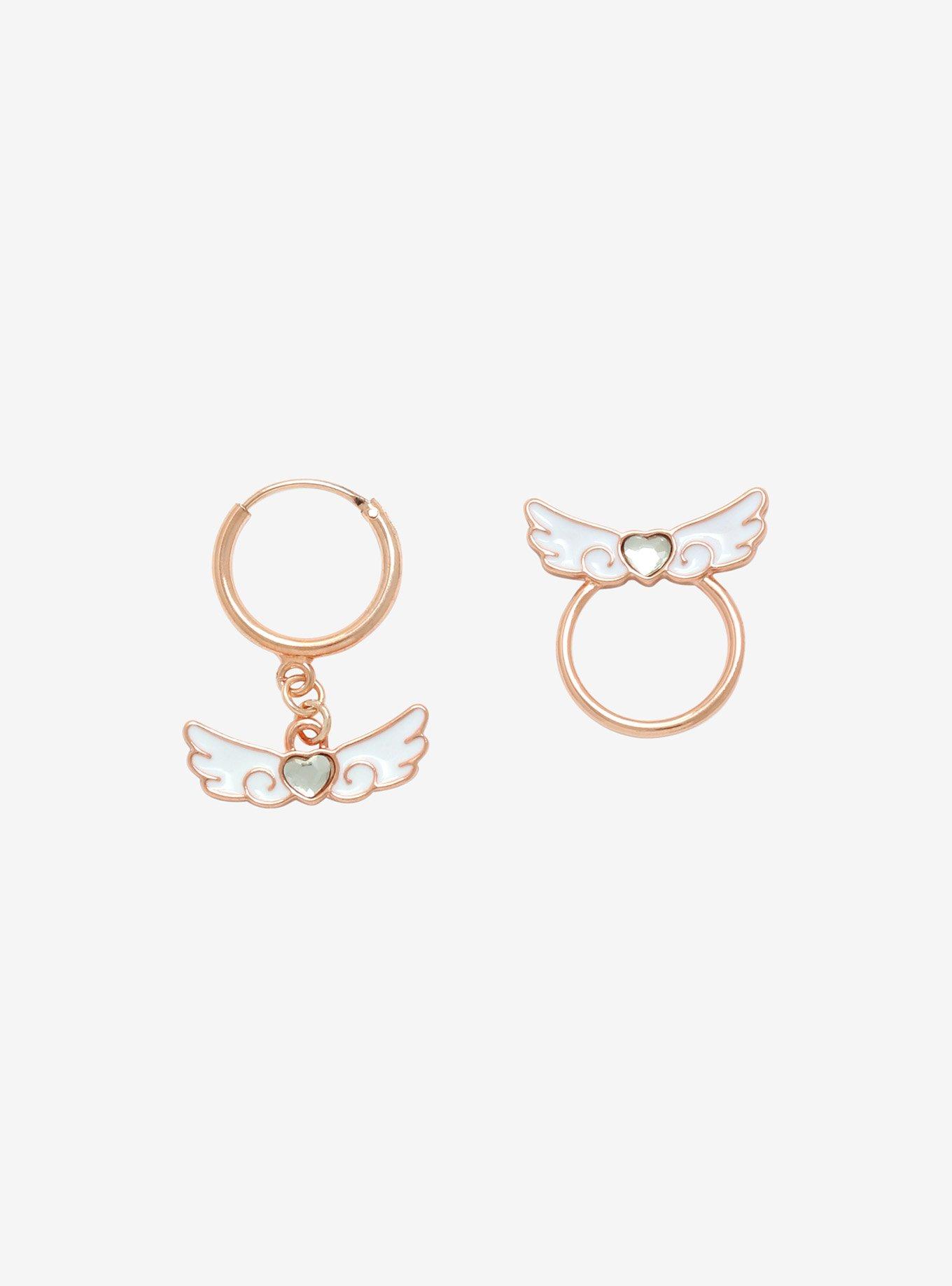 Cardcaptor Sakura: Clear Card Winged Heart Mismatch Earrings, , hi-res