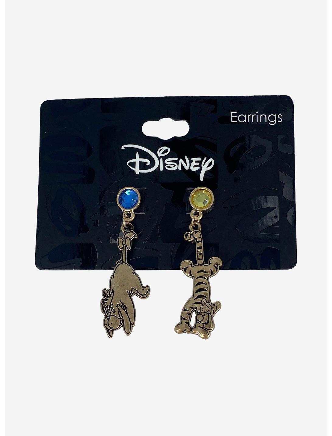Disney Winnie The Pooh Eeyore & Tigger Mismatch Earrings, , hi-res