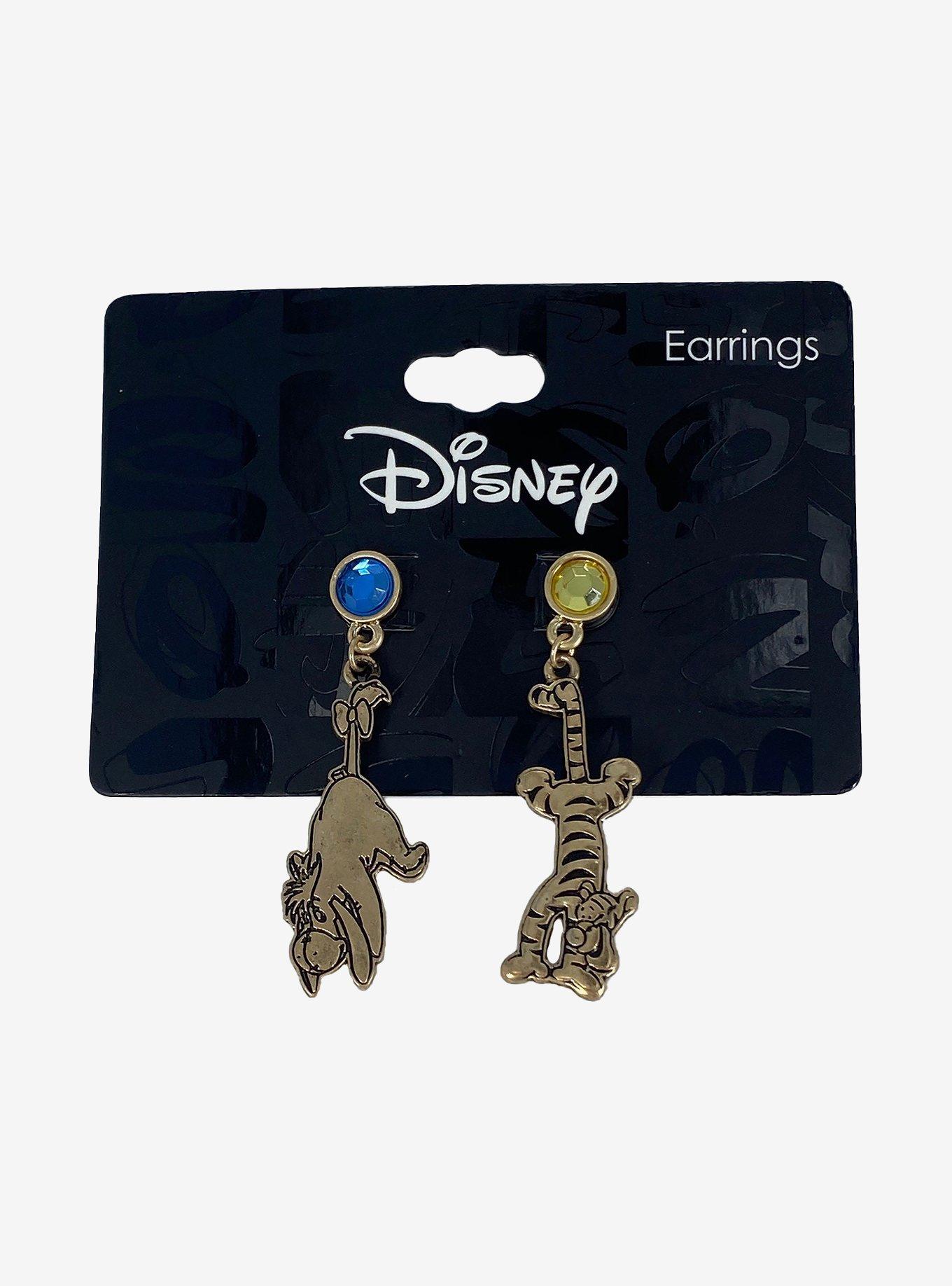 Disney Winnie The Pooh Eeyore & Tigger Mismatch Earrings, , hi-res