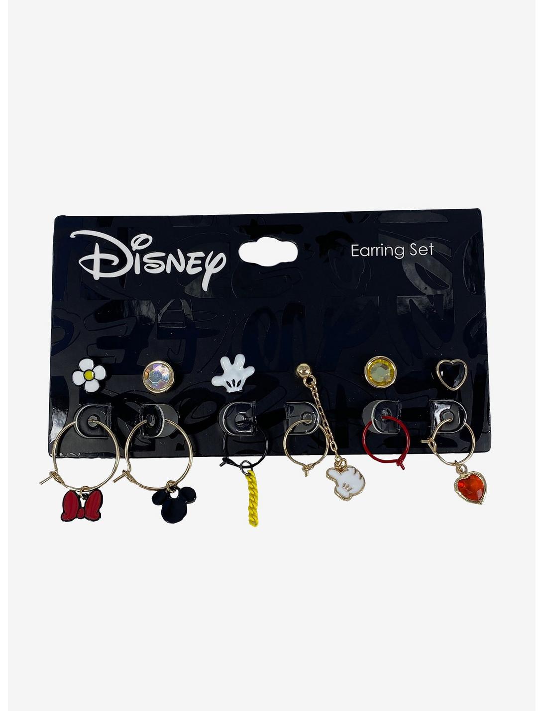 Disney Mickey Mouse & Minnie Mouse Mismatch Earring Set, , hi-res