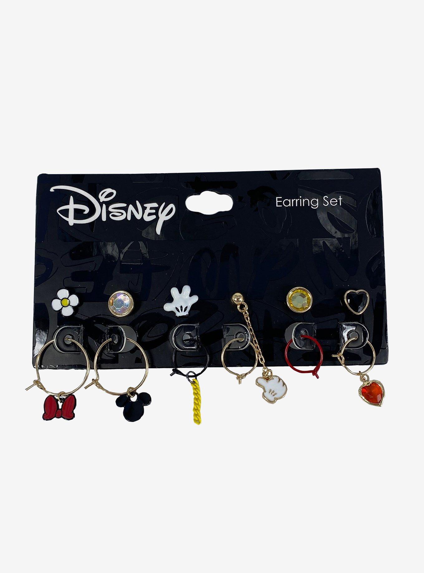 Disney Mickey Mouse & Minnie Mouse Mismatch Earring Set, , hi-res