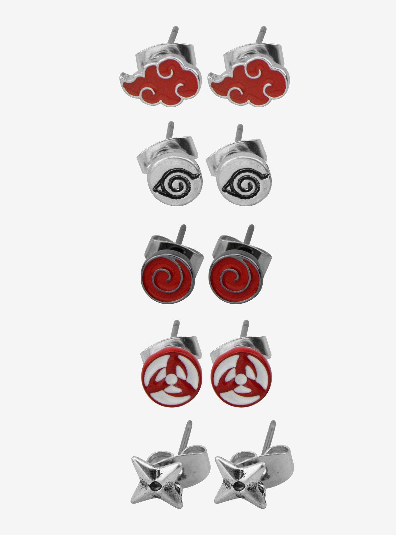 Naruto Shippuden Icons Earring Set, , hi-res