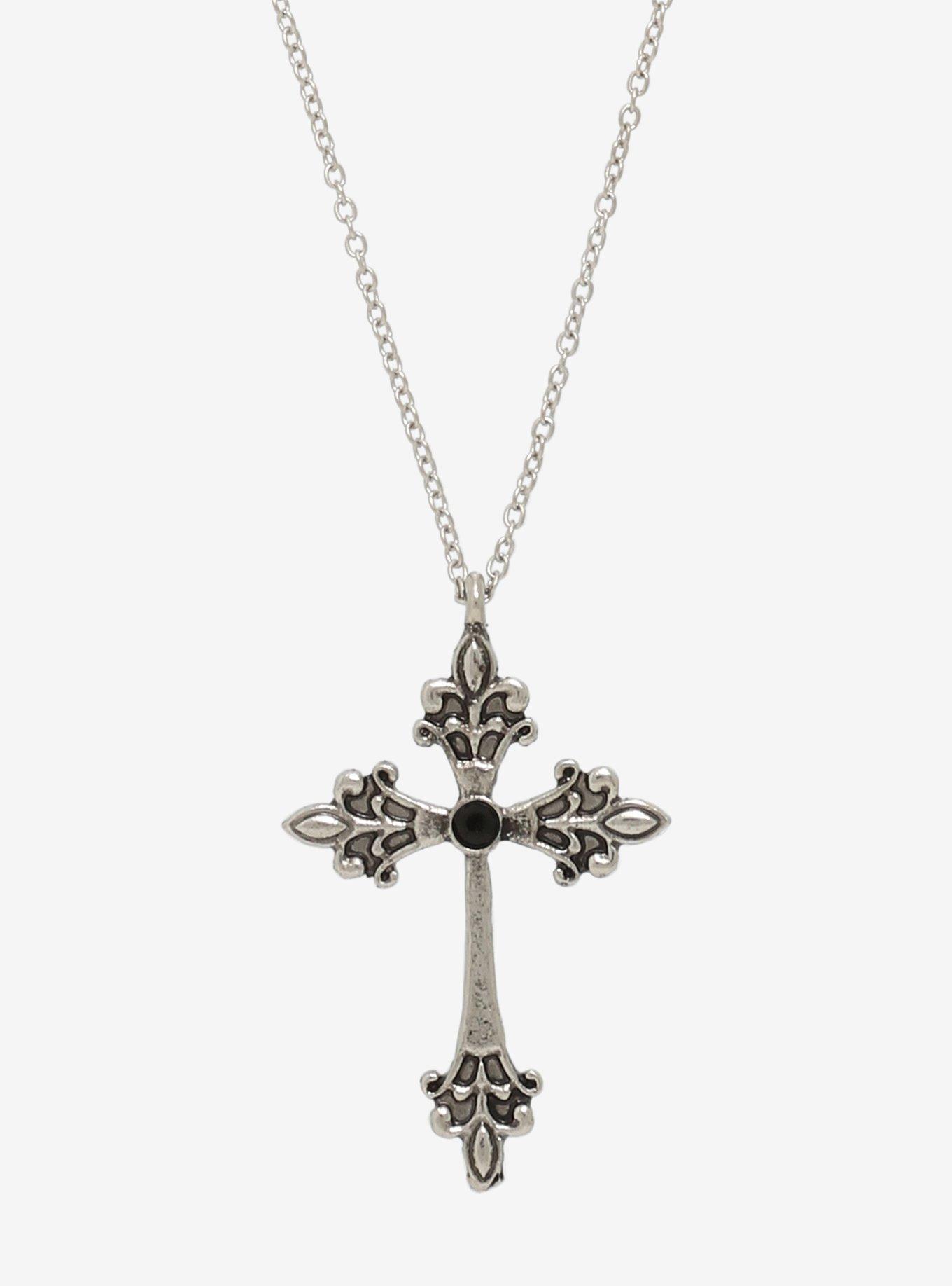 Cross deals necklace goth