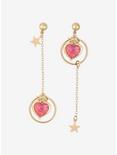 Sailor Moon Cosmic Heart Mismatch Drop Earrings, , hi-res