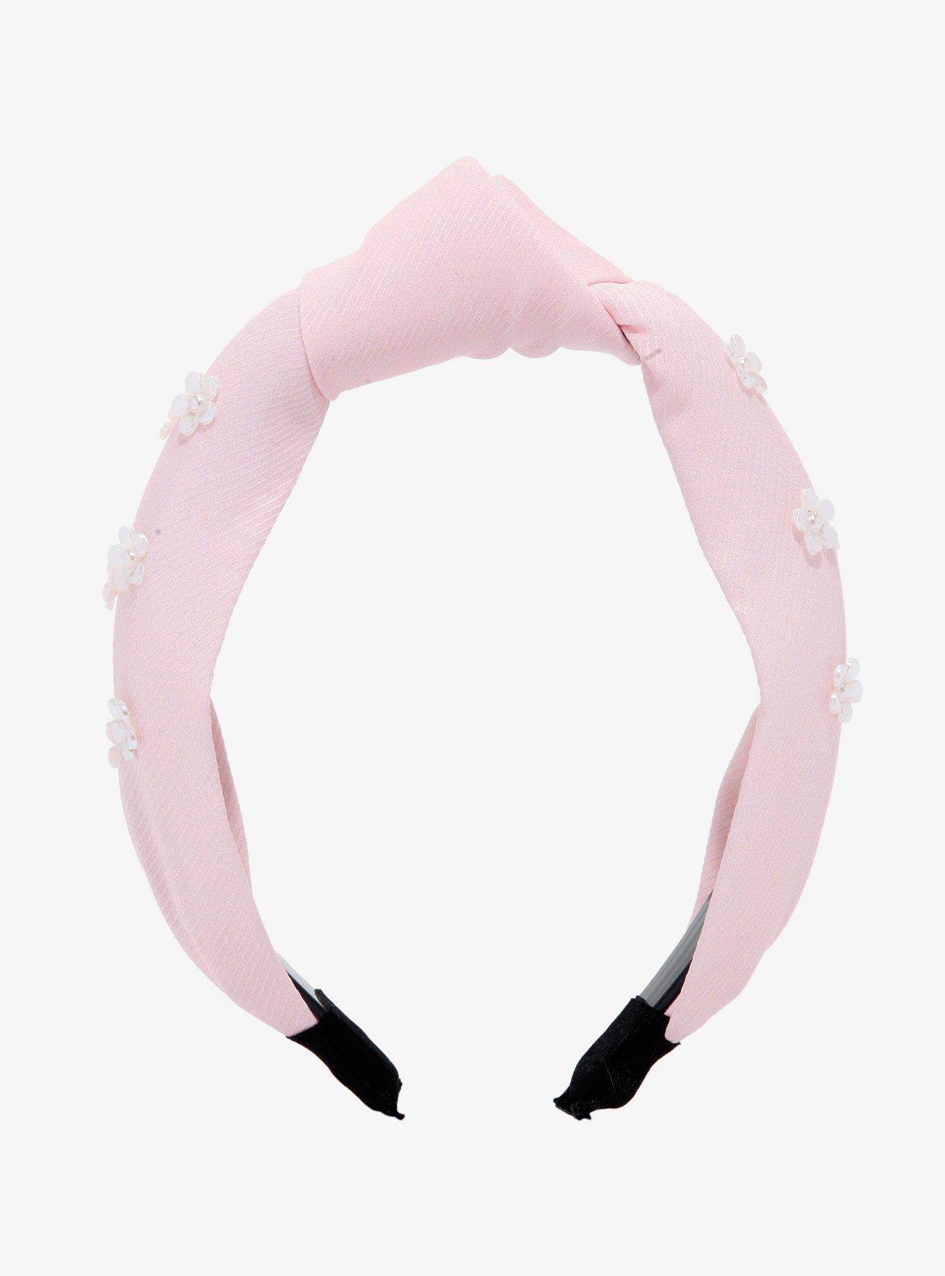Pink Flower Knot Headband, , hi-res