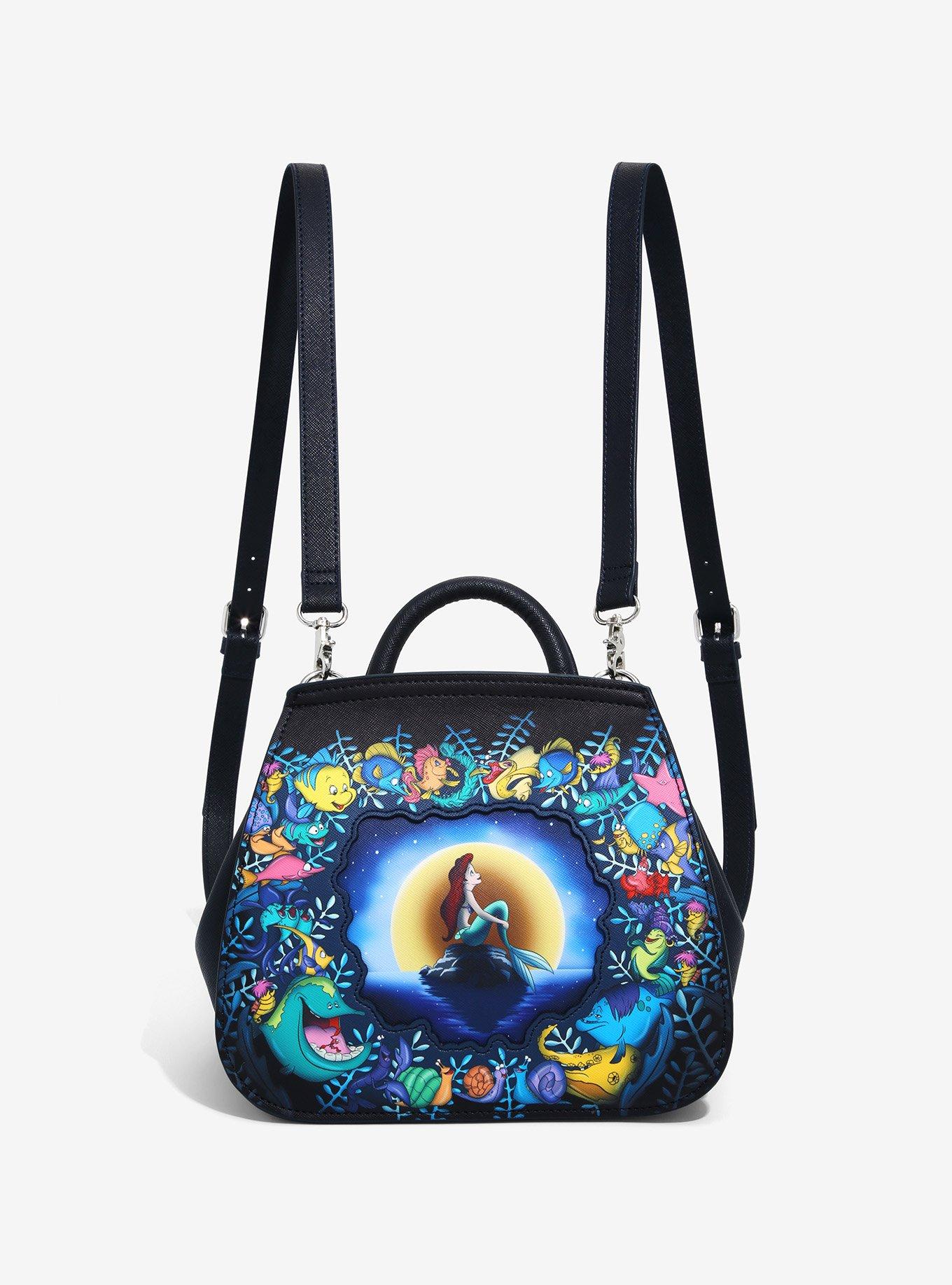 Loungefly Disney The Little Mermaid Moonlight Convertible Mini Backpack - BoxLunch Exclusive, , hi-res