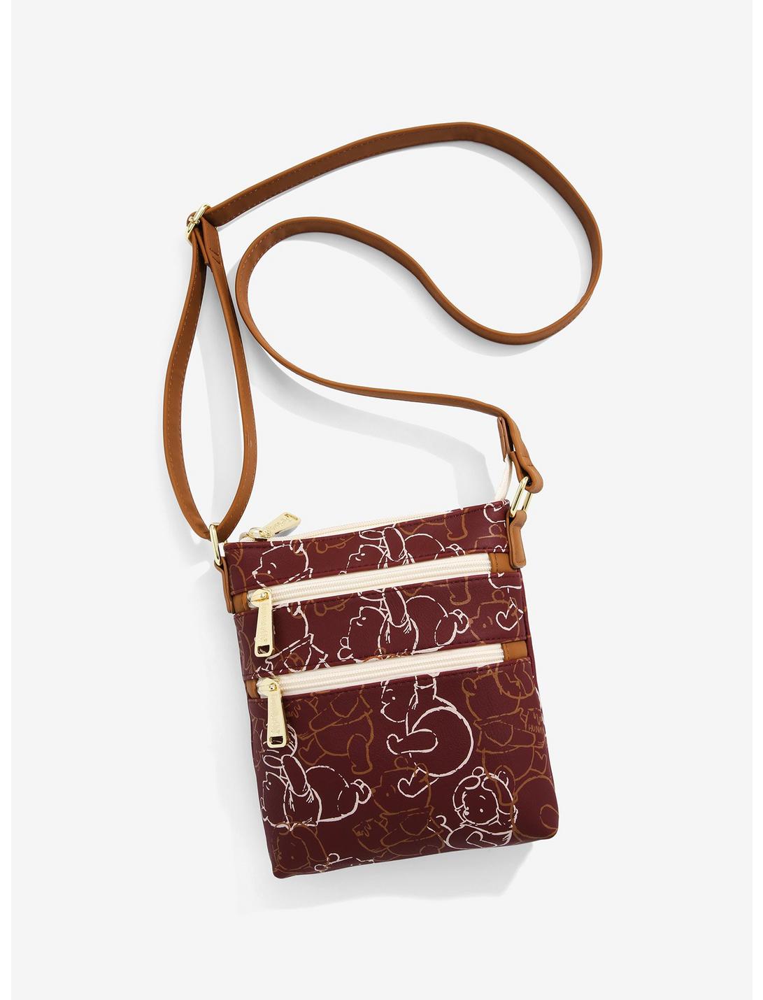 Loungefly Disney Winnie the Pooh Line Art Crossbody Bag - BoxLunch Exclusive, , hi-res