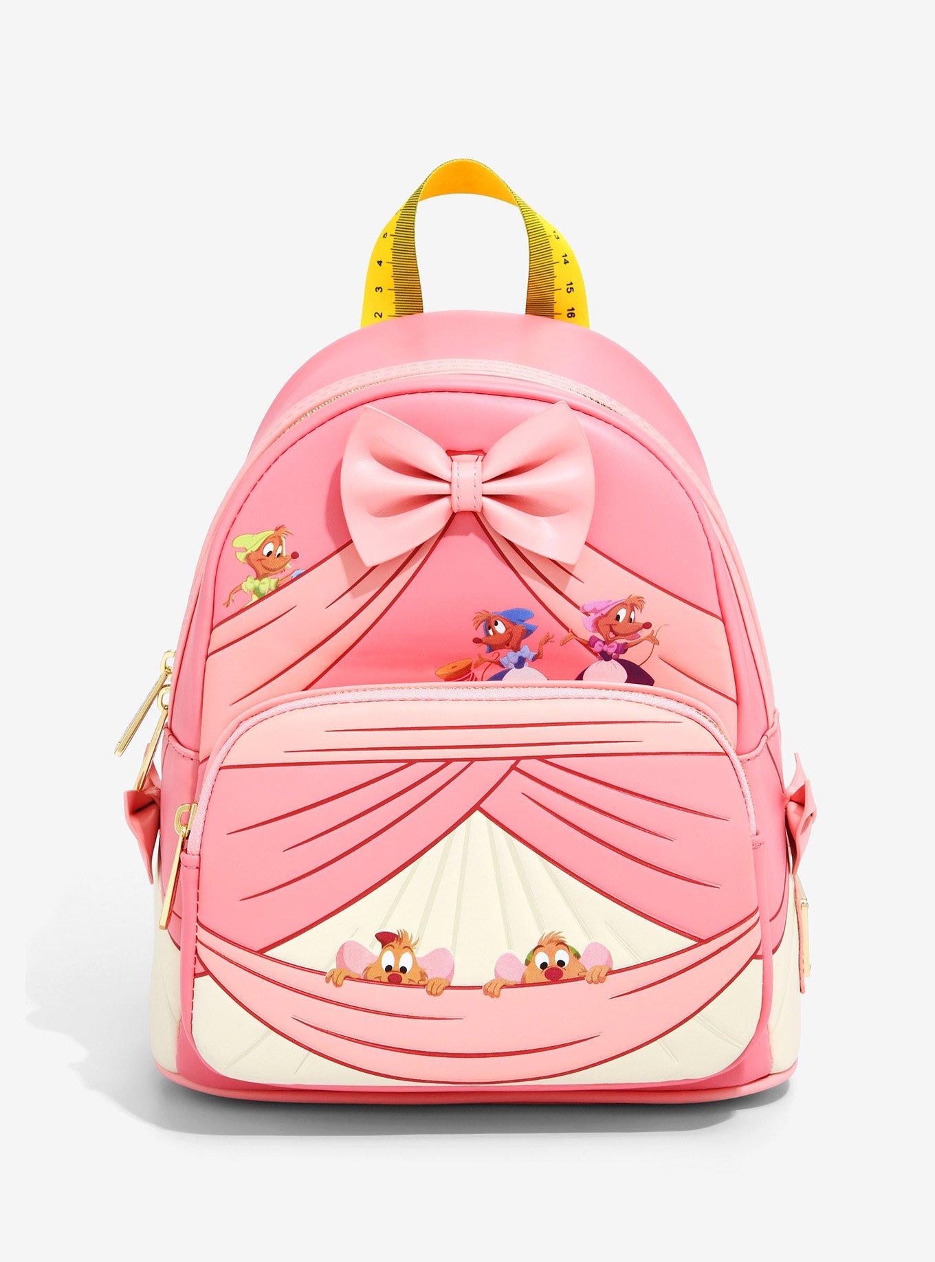 Loungefly Disney Cinderella Pink Dress Peek a Boo Mini Backpack BoxLunch