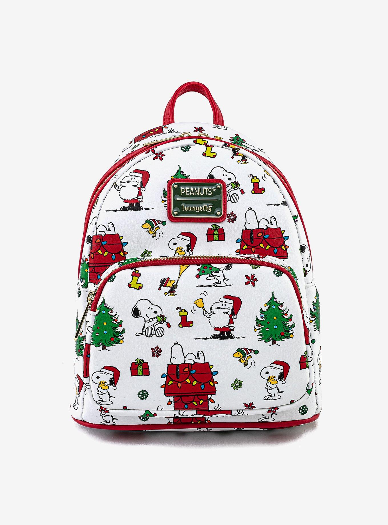 Loungefly Peanuts Snoopy & Woodstock Holiday Mini Backpack