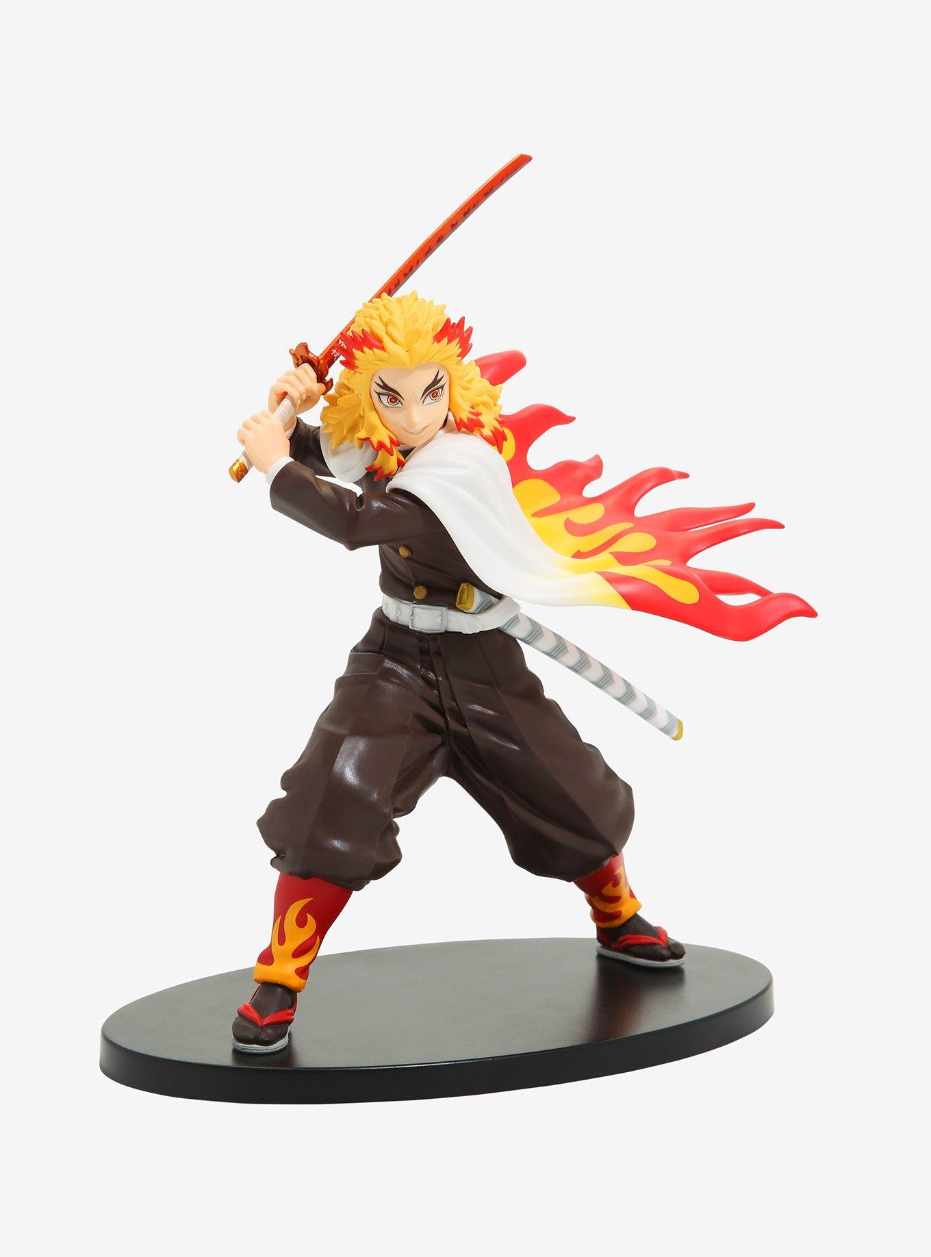 Banpresto Demon Slayer: Kimetsu No Yaiba Vibration Stars Kyojuro Rengoku (Ver.B) Figure, , hi-res