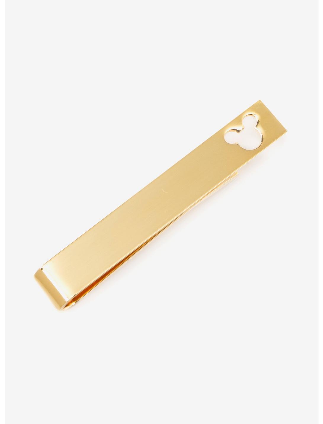 Disney Mickey Mouse Cut Out Gold Tie Bar, , hi-res