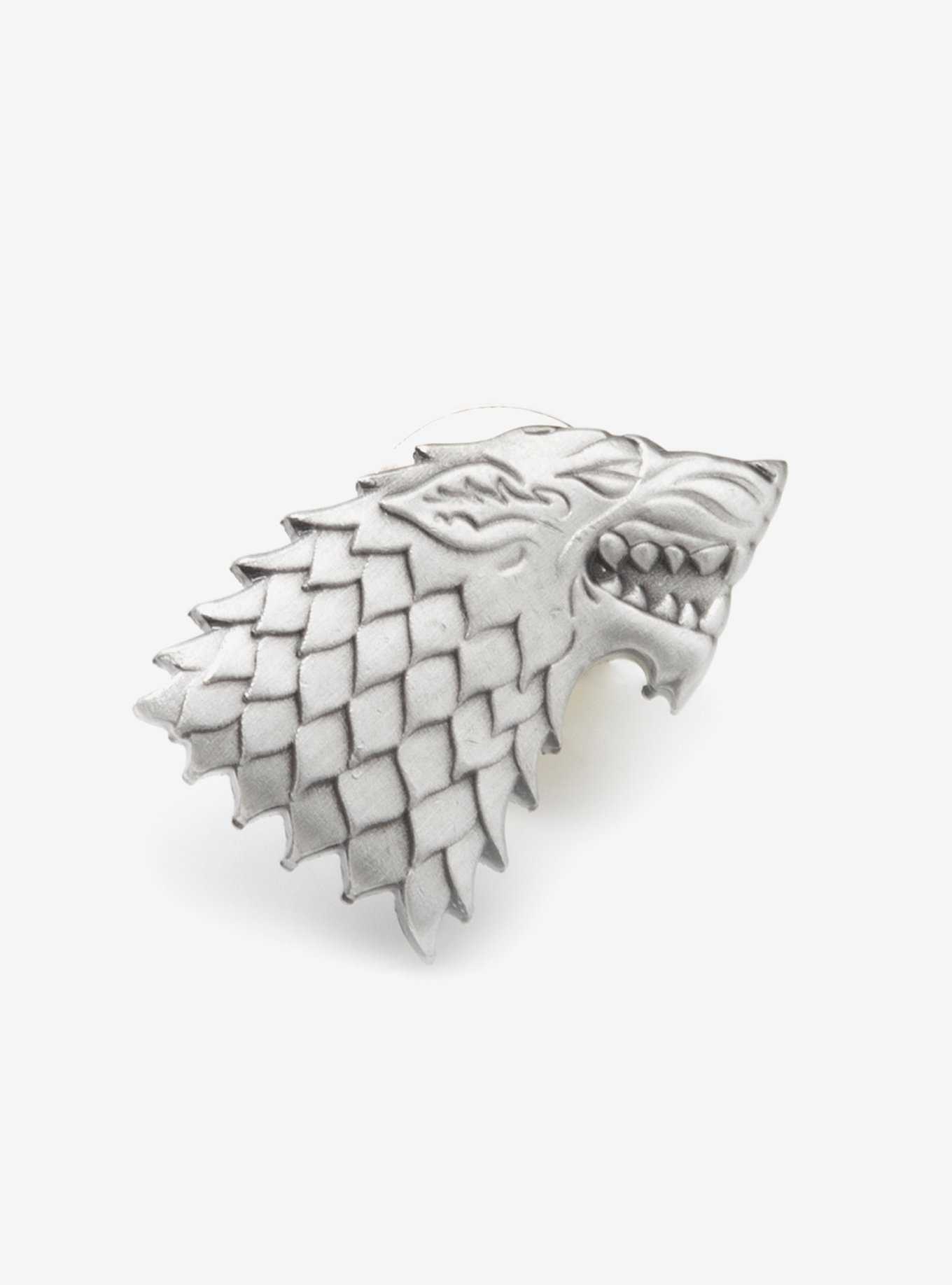 Game of Thrones Stark Direwolf Antiqued Lapel Pin, , hi-res