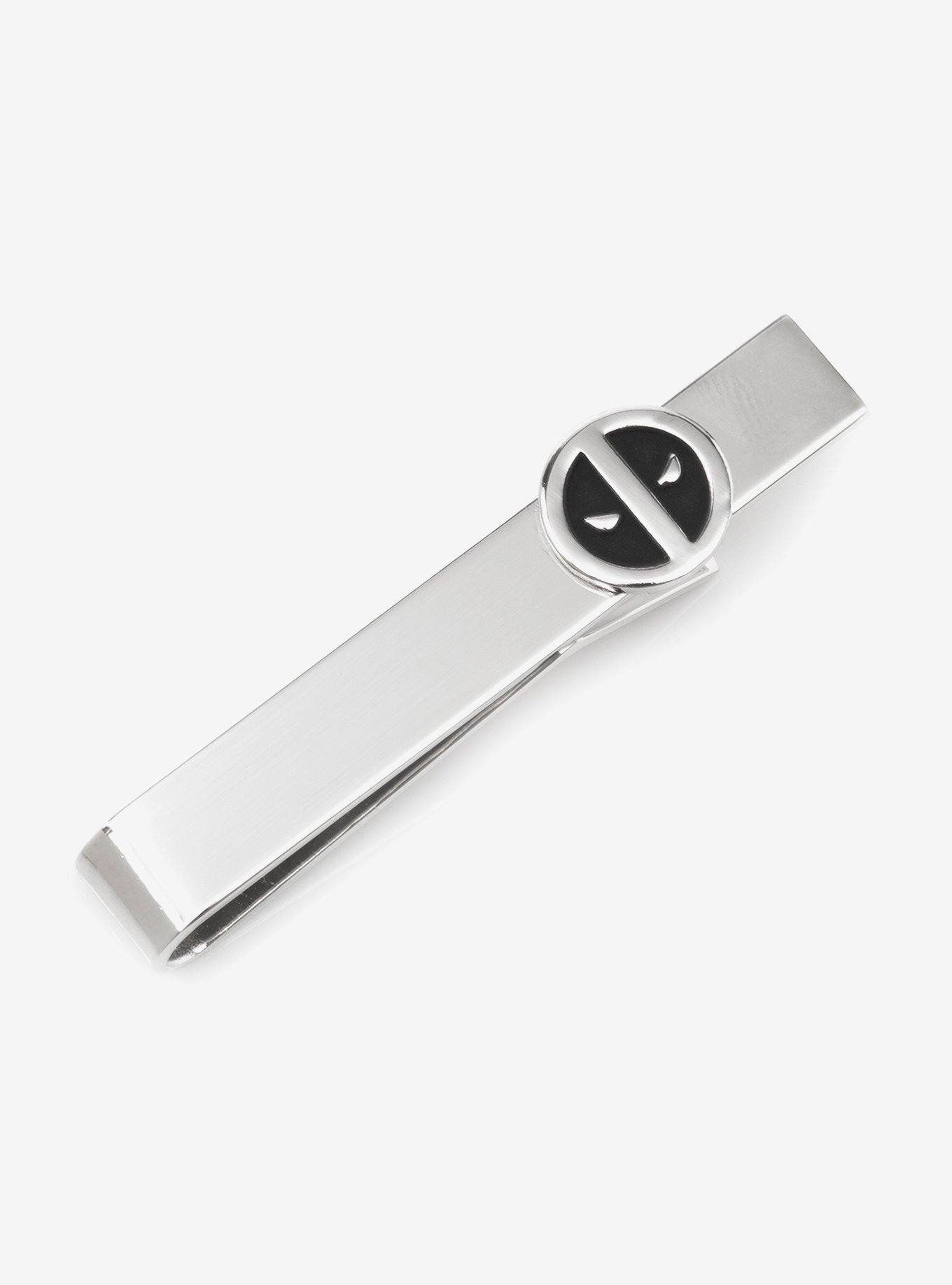 Marvel Deadpool Silver Mask Tie Bar, , hi-res