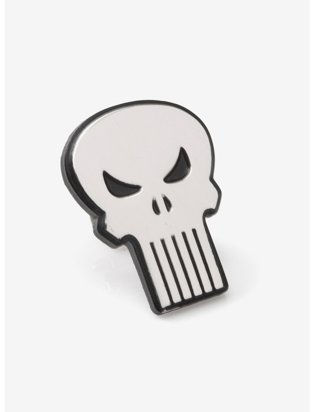 Marvel The Punisher Silver Lapel Pin, , hi-res