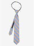 Marvel X-Men Blue and Orange Stripe Silk Youth Zipper Tie, , hi-res