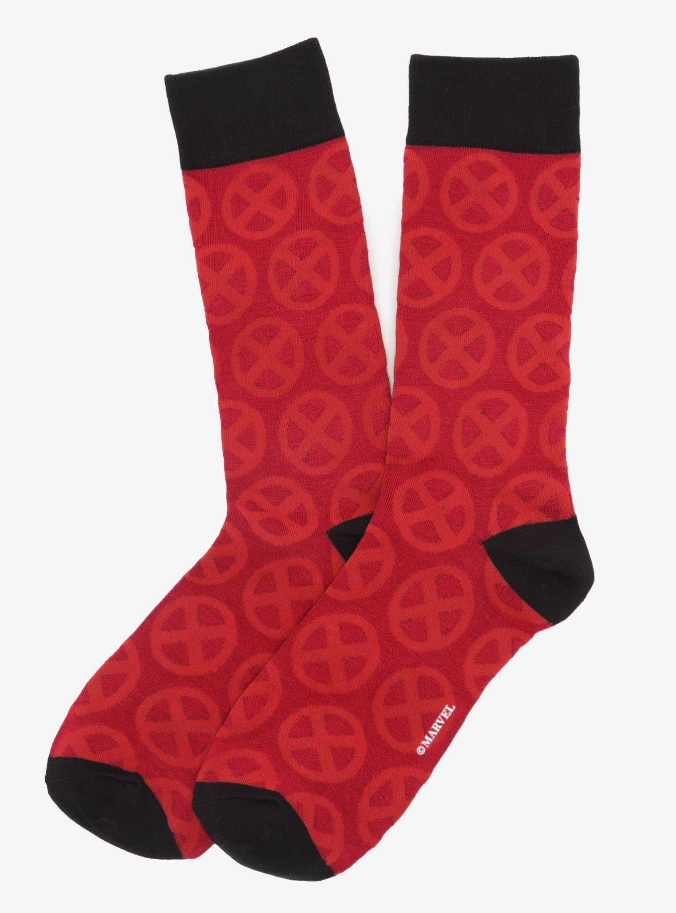 Marvel X-Men Symbol Red Socks, , hi-res