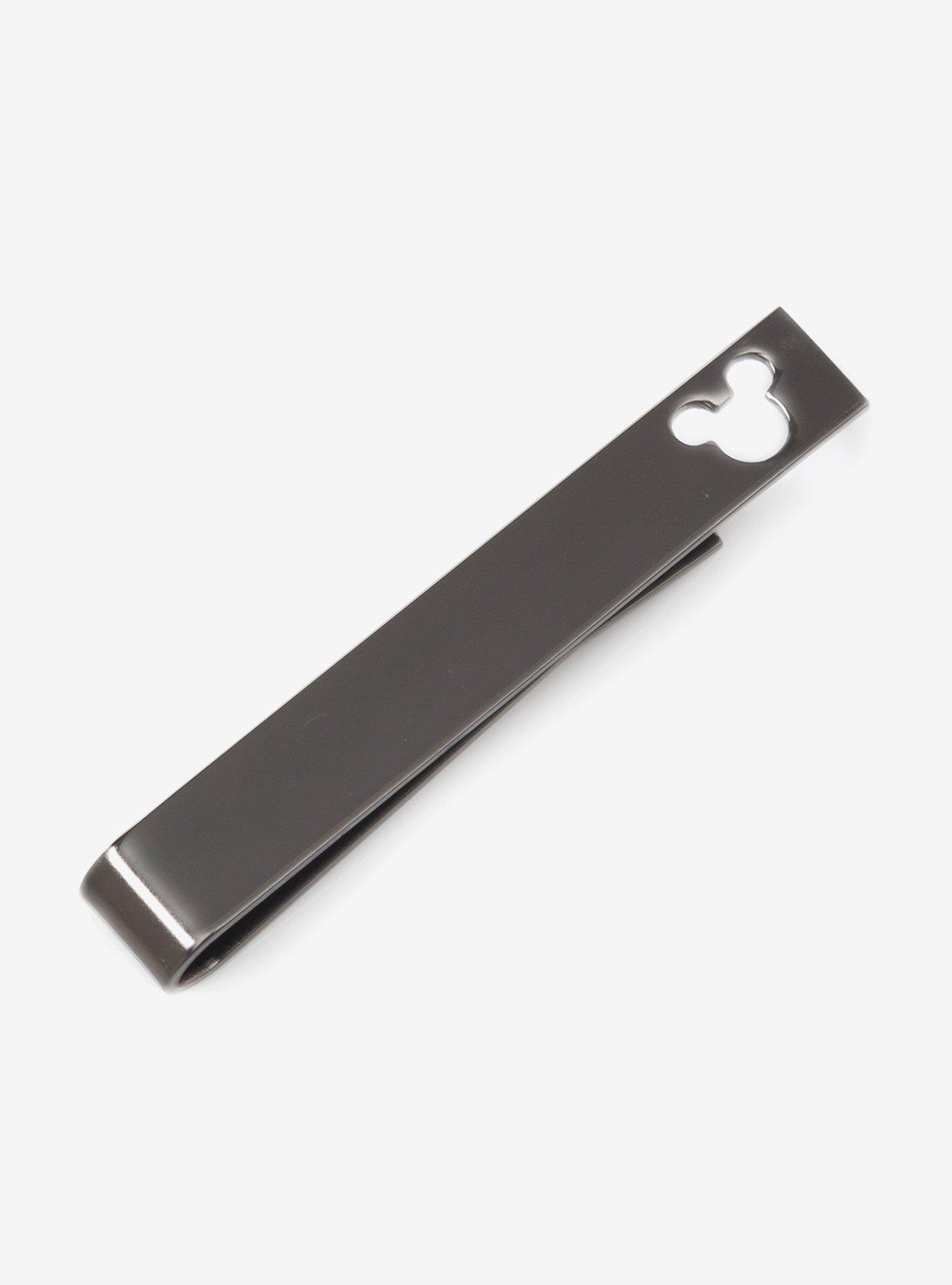 Disney Mickey Mouse Cut Out Black Tie Bar, , hi-res