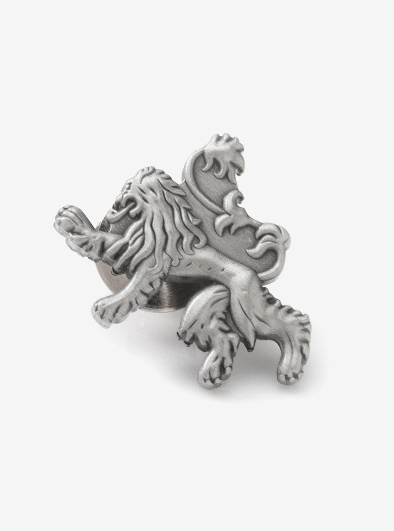 Game of Thrones Lannister Lion Antiqued Lapel Pin, , hi-res