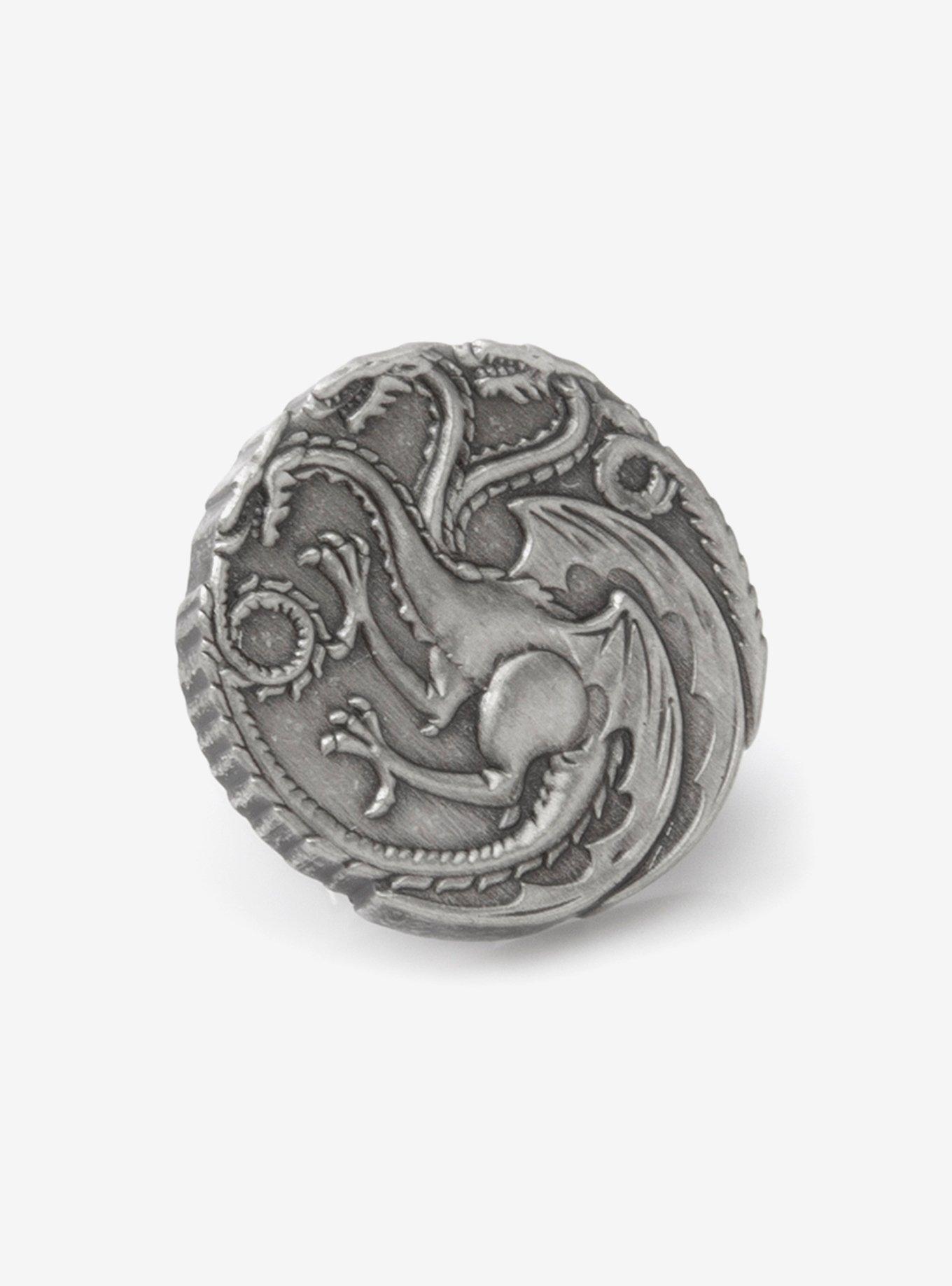 Game of Thrones Targaryen Dragon Antiqued Lapel Pin
