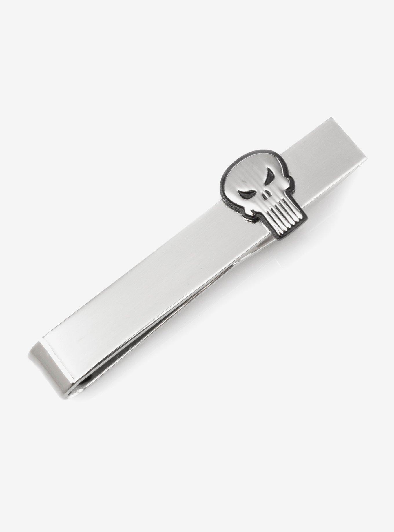 Marvel The Punisher Silver Tie Bar, , hi-res