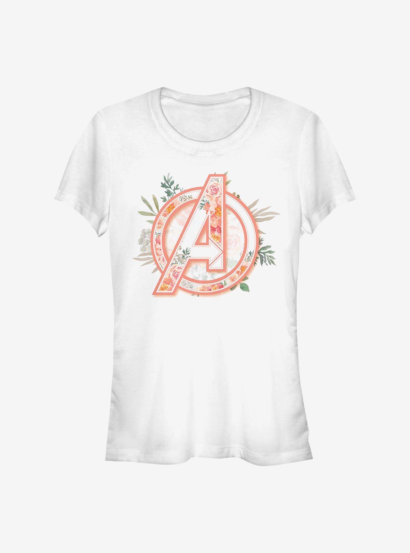 Marvel Avengers Avenger Floral Girls T-Shirt