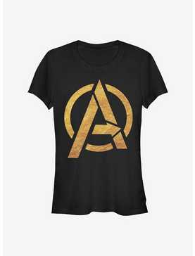 Marvel Avengers Gold Logo Avengers Girls T-Shirt, , hi-res