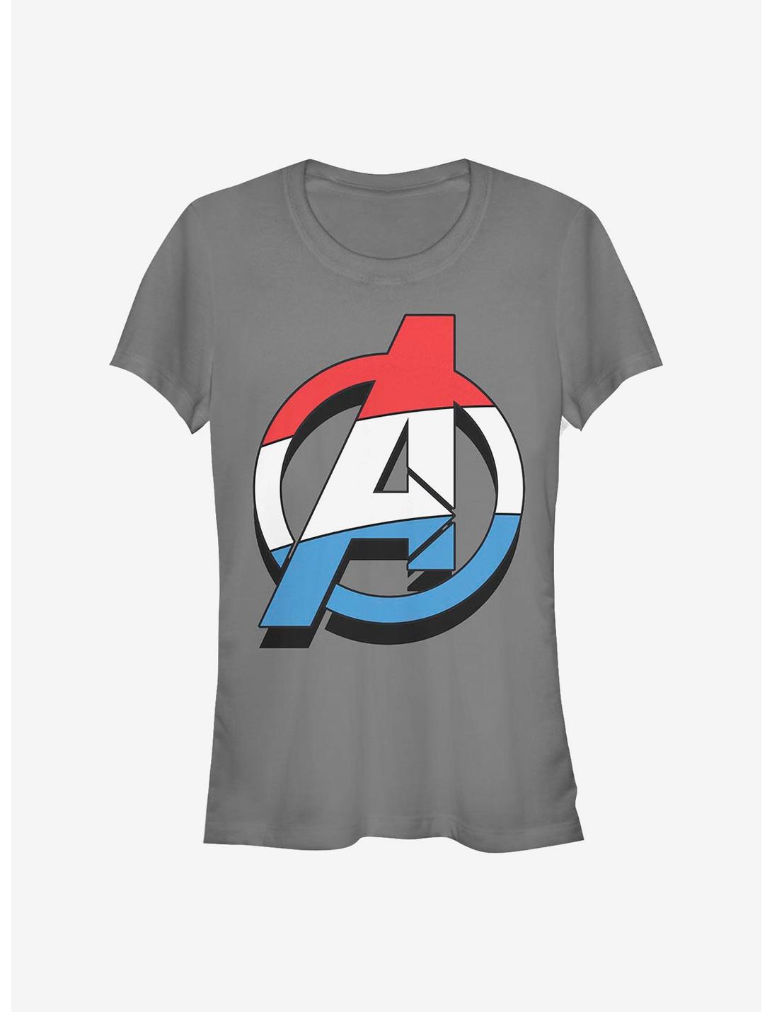 Marvel Avengers Patriotic Avenger Girls T-Shirt, CHARCOAL, hi-res