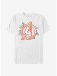 Marvel Avengers Avenger Floral T-Shirt, WHITE, hi-res