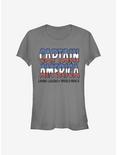 Marvel Captain America Living Legend Girls T-Shirt, CHARCOAL, hi-res